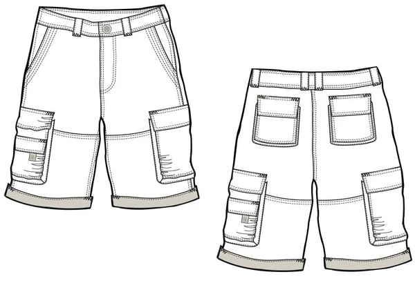 Men Shorts Vector Illustration — 图库矢量图片