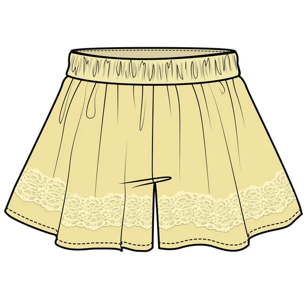 Girls Skirts Vector Illustration — Stock Vector