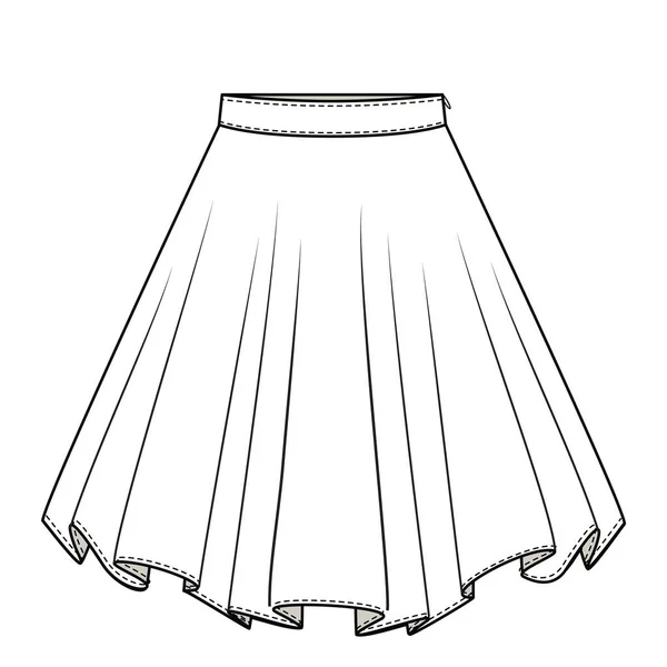 女の子のスカート ベクターイラスト 3Dプリンター 3Dプリンタ — ストックベクタ