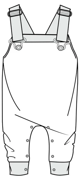 Векторна Ілюстрація Дитячого Одягу Гнійників — стоковий вектор