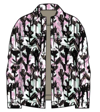 İzli bir ceketin vektör illüstrasyonu