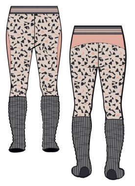 Bir kadının bacak çiziminin vektör çizimi