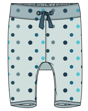 Bebek tozluklarının vektör çizimi şablon çizimi. 