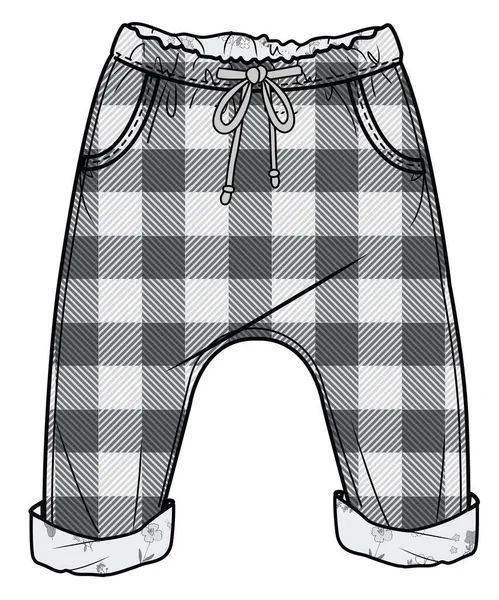 幼児のズボンのベクトル図 — ストックベクタ