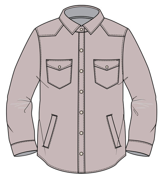 Мальчик в футболке, плюс куртка. ИЛЛЮСТРАЦИЯ ШАКЕТА ВЕКТОР СКЕТЧ