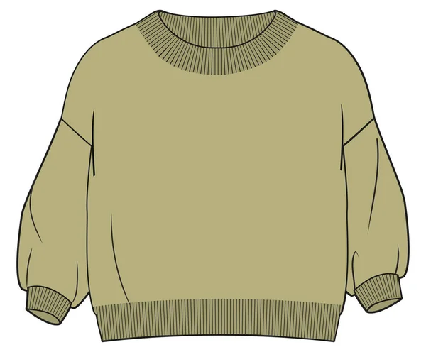 Vector Illustration Man Sweater — Stock Vector