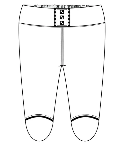 Bas Enfant Usure Legging Plat Vecteur Design — Image vectorielle