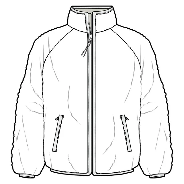 Векторная Иллюстрация Мужской Шерстяной Куртки — стоковый вектор