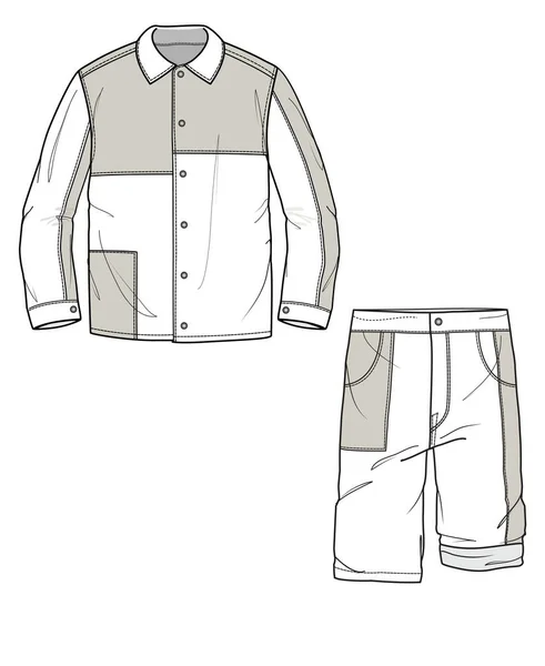 Приготуйтеся Весілля Shirt Shorts Set — стоковий вектор