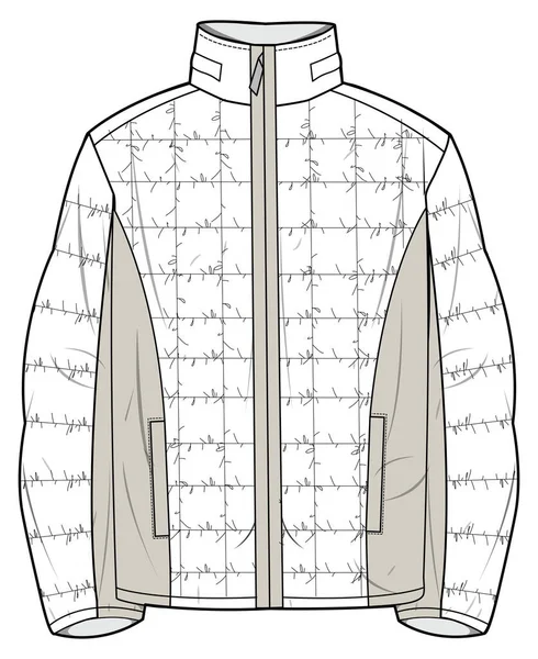 Векторная Иллюстрация Изолированной Куртки — стоковый вектор