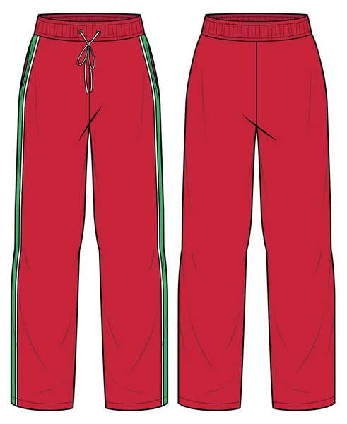 Vector Ilustración Pantalones Plantilla Boceto Moda — Vector de stock