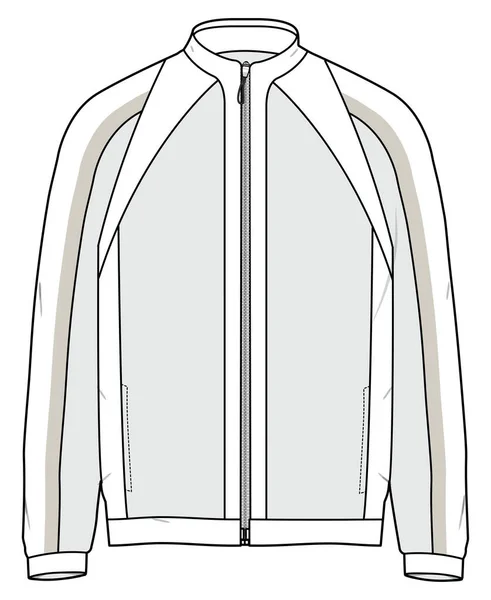 白色背景夹克的矢量图解 — 图库矢量图片