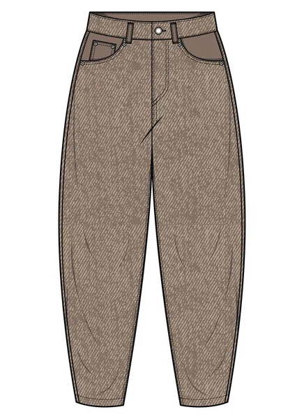 Jeans Pantalon Isolé Sur Fond Blanc — Image vectorielle