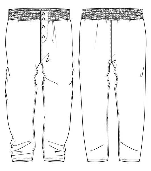 Ilustracja Wektorowa Spodni Casual — Wektor stockowy