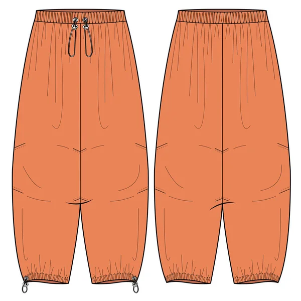Illustrazione Schizzo Vettoriale Dei Pantaloni Volume — Vettoriale Stock