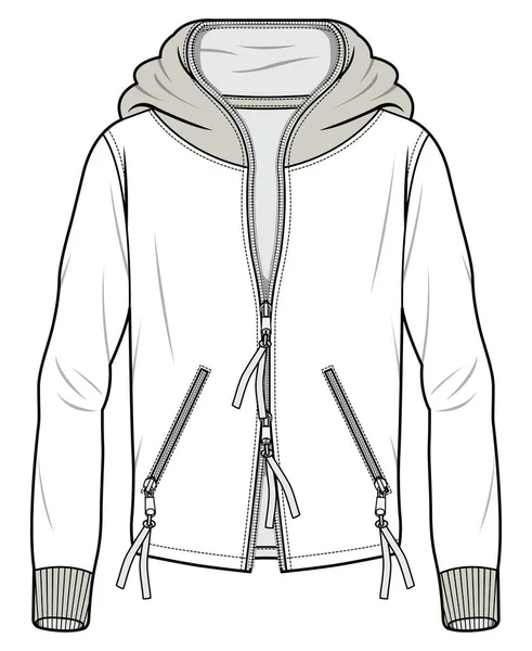 Vector Illustration Male Jacket — Stock Vector