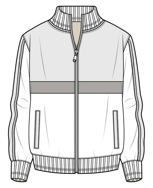 Vektor Illustration Der Jacke Auf Weißem Hintergrund — Stockvektor