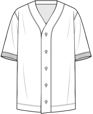 Bir erkeğin gömleğinin vektör çizimi