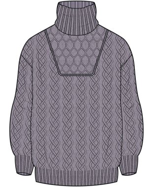 vector illustration of a knitted sweater