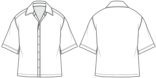 Vector Illustratie Van Mannelijke Haak Shirt — Stockvector