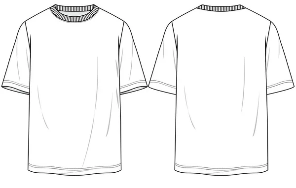 Shirt Template Design Your Application Vector Illustration — 스톡 벡터