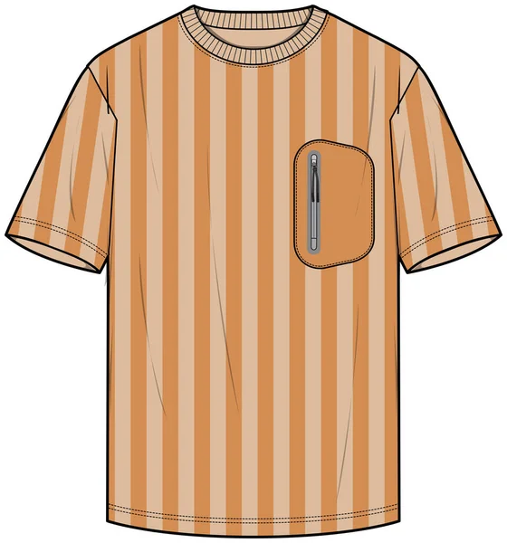 Orange Shirt Template Your Design — Stock Vector