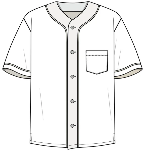 Vector Ilustración Una Camisa Béisbol Vector de stock