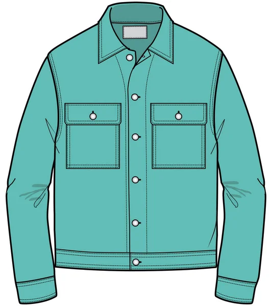 Homme Jacket Tie Dye Trucker — Image vectorielle