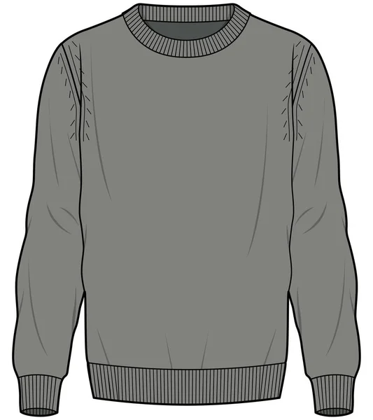 男性と男の子のカジュアルセーター — ストックベクタ