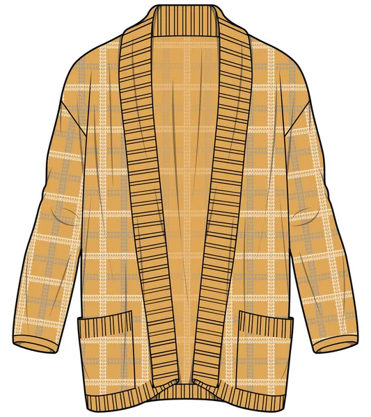 セーター ジャージーニットの着用 — ストックベクタ