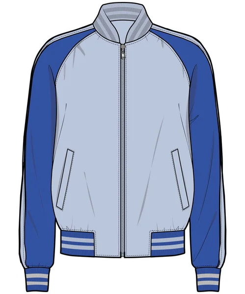 Jacket Sports Para Homens Boys Vector —  Vetores de Stock