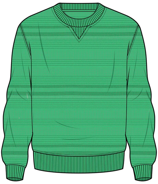 Stylish Jacket Stripe Sweater Sweat Shirt Fiúknak Férfiaknak Winter Wear — Stock Vector