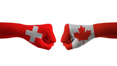 Kanada 'ya karşı İsviçre bayrağı Adam ellerini futbol dünya kupasına koydu