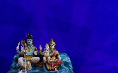 Happy Maha Shivaratri greeting card Hindu festival Maha Shivratri, Shiva Haridwar statue