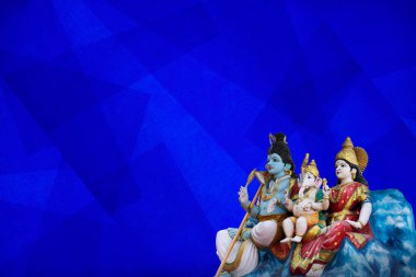 Happy Maha Shivaratri greeting card Hindu festival Maha Shivratri, Shiva Haridwar statue