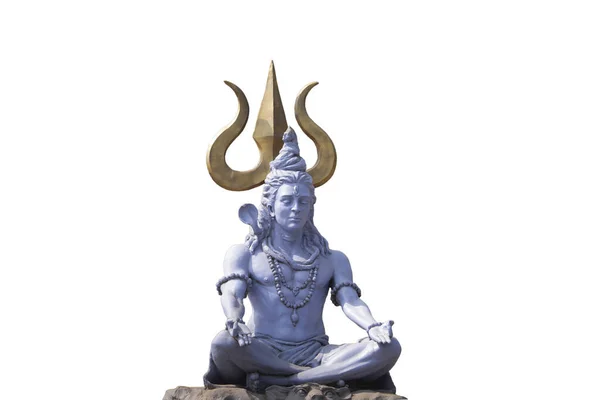 Lorde Shiva Feliz Maha Shivaratri Cartão Senhor Shiva Estátua Imagens De Bancos De Imagens Sem Royalties
