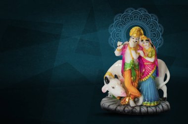 Lord Krishna Hint Tanrısı Janmashtami bayramı, Mutlu Krishna Janmashtami festivali, Tanrı Shri Krishna 'nın doğum günü