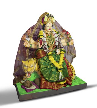 Durga puja Navratri sırasında Durga Idol