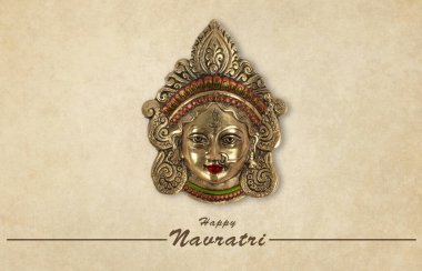 Mutlu Navratri, Durga Pooja, Maa Durga yüzü