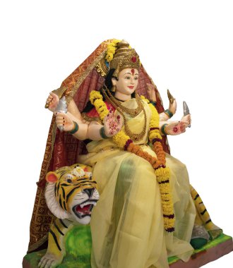 Tanrıça Maa Durga 'nın heykeli, Mutlu Navratri ve Dussehra