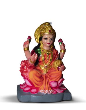 Hint Festivali Diwali, Laxmi Pooja beyaz arka planda