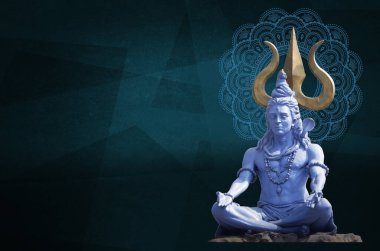 lord shiva Happy Maha Shivaratri greeting card lord shiva statue