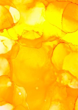 Sarı alkol sanatı soyut sıvı resim arka plan alkol mürekkebi tekniği