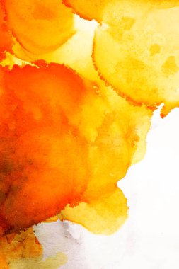 Sarı alkol sanatı soyut sıvı resim arka plan alkol mürekkebi tekniği