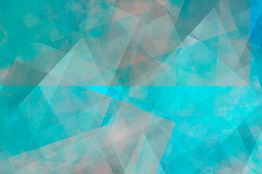 Grunge soyut arkaplan kareleri, elmaslar, dikdörtgen ve üçgen şekiller soyut modern sanat tarzında katmanlanmış.