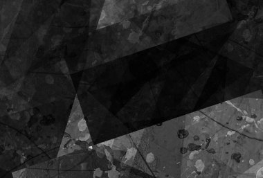 Grunge soyut arkaplan kareleri, elmaslar, dikdörtgen ve üçgen şekiller soyut modern sanat tarzında katmanlanmış.