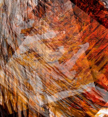 Farklı geometrik öğelerle soyut renkli sulu boya arka plan