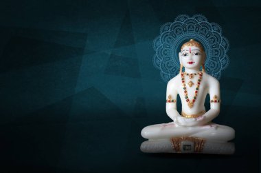 Mahavir Jayanti JAIN Tanrı 'nın yarattığı Mahavira heykelinin IDOL resmi