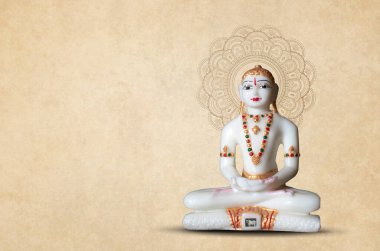 Mahavir Jayanti JAIN Tanrı 'nın yarattığı Mahavira heykelinin IDOL resmi