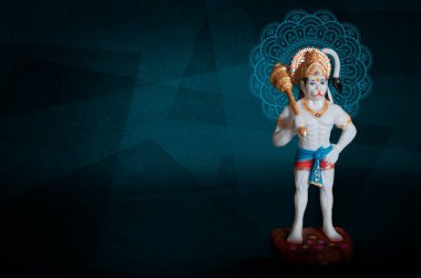 Tanrı Hanuman Jayanti. Hanuman Jayanti. Tanrı Hanuman puja. Hindu tanrısı..
